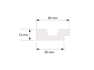 MARDOM DECOR L0106LT Lewe Zakończenie Lameli Dąb Klasyczny – kolekcja Stretto – 200 cm