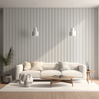MARDOM DECOR L0201TP Lamela Biała Lakierowana Premium (SupremeSatin®) – kolekcja Medio – 200 cm