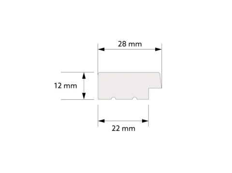 MARDOM DECOR L0206LT Lewe Zakończenie Lameli Dąb Klasyczny – kolekcja Medio – 200 cm