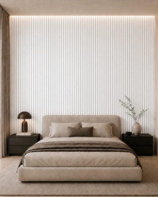 MARDOM DECOR Lamela biała L0501 – kolekcja Grosso – 270 cm – do malowania