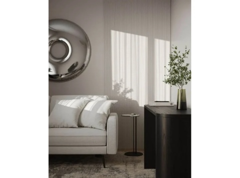MARDOM DECOR L0401L Lewe zakończenie lameli białej – kolekcja Sereno – 270 cm – do malowania