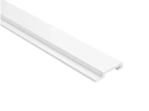 MARDOM DECOR L0501RT Prawe zakończenie lameli białej – kolekcja Grosso – 200 cm – do malowania