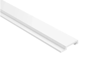 MARDOM DECOR L0501RP Prawe zakończenie lameli białej Premium – kolekcja Grosso – 270 cm – lakierowane