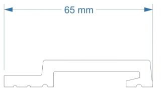 MARDOM DECOR L0502R Prawe zakończenie lameli Dąb Jasny – kolekcja Grosso – 270 cm – laminowane