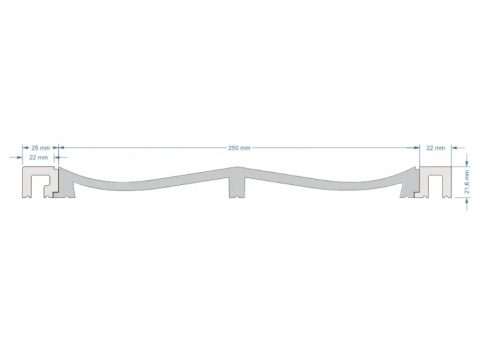 MARDOM DECOR Panel ścienny WP004 Eterno – 270 cm – do malowania