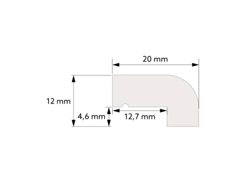 MARDOM DECOR TP001P Zwieńczenie boazerii angielskiej Premium – 200 cm – lakierowane