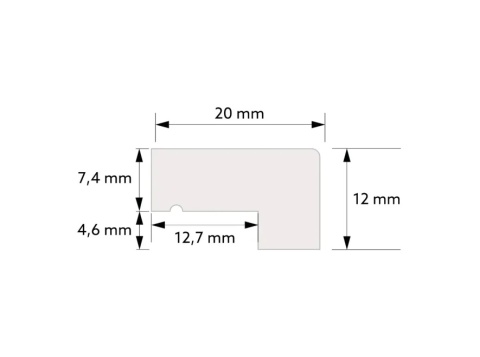 MARDOM DECOR TP002P Zwieńczenie panela ściennego Premium – 200 cm – lakierowane