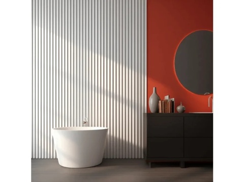 MARDOM DECOR WP002T Panel ścienny Lumio – 200 cm – do malowania