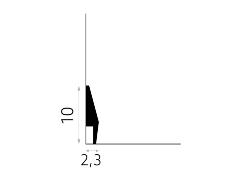 MARDOM DECOR MD016P Listwa Przypodłogowa Lakierowana Premium – 200 cm