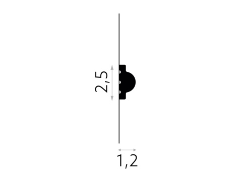 MARDOM DECOR MD413 Listwa Ścienna Do Malowania – 200 cm