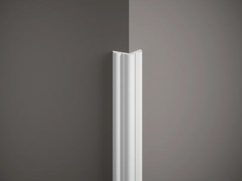 MARDOM DECOR MDB123 Listwa Ścienna Narożna Do Malowania – 200 cm