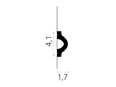 MARDOM DECOR MD332 Listwa Ścienna Do Malowania – 200 cm
