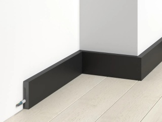 MARDOM DECOR MD359B Listwa Przypodłogowa Czarna Satyna – 200 cm