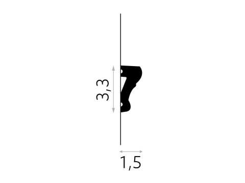 MARDOM DECOR MD318 Listwa Ścienna Do Malowania – 200 cm
