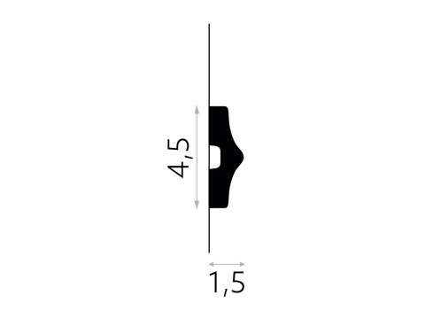 MARDOM DECOR MD026 Listwa Ścienna Do Malowania – 200 cm