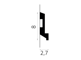 MARDOM DECOR MD024 Listwa Ścienna Do Malowania – 200 cm