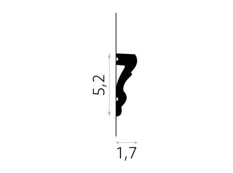 MARDOM DECOR MD314 Listwa Ścienna Do Malowania – 200 cm