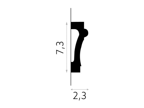 MARDOM DECOR MD007 Listwa Ścienna Do Malowania – 200 cm