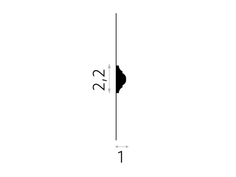 MARDOM DECOR MD003 Listwa Ścienna Do Malowania – 200 cm