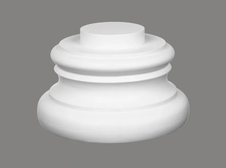 MARDOM DECOR Baza Kolumny C5002-4W – Do Malowania – Średnica Rdzenia 22 cm