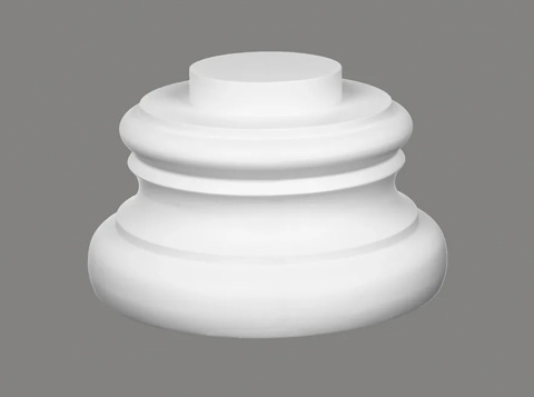 MARDOM DECOR Baza Kolumny C5002-4W – Do Malowania – Średnica Rdzenia 22 cm