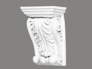MARDOM DECOR Wspornik Dekoracyjny C8031 – Do Malowania – Wysokość 24,2 cm – Szerokość 15,6 cm