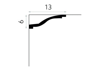 MARDOM DECOR MDB127 Listwa Sufitowa Do Malowania – 200 cm