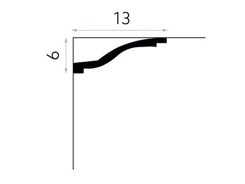 MARDOM DECOR MDB127 Listwa Sufitowa Do Malowania – 200 cm