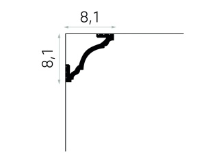 MARDOM DECOR MDB213F Listwa Elastyczna Sufitowa Do Malowania – 200 cm