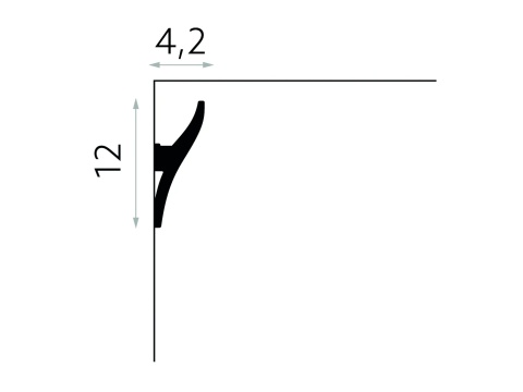 MARDOM DECOR QL010 Listwa Oświetleniowa Do Malowania – 200 cm