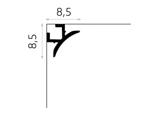 MARDOM DECOR QL002 Listwa Oświetleniowa Do Malowania – 200 cm