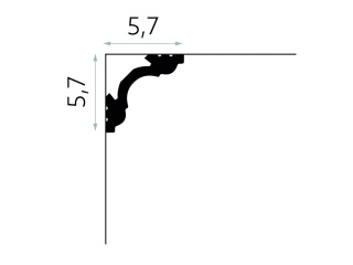 MARDOM DECOR MDB106F Listwa Elastyczna Sufitowa Do Malowania – 200 cm