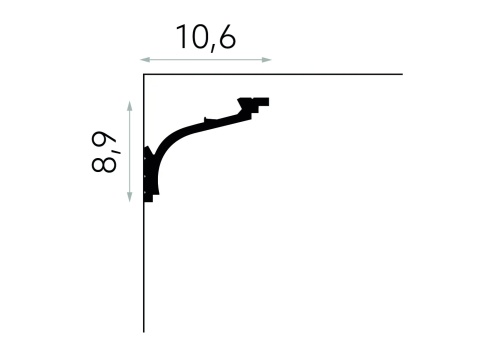 MARDOM DECOR MD110 Listwa Oświetleniowa Do Malowania – 200 cm