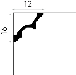MARDOM DECOR MDA046 Listwa Sufitowa Do Malowania – 200 cm