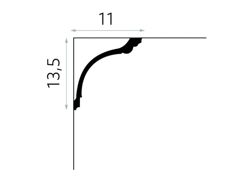 MARDOM DECOR MDA040 Listwa Sufitowa Do Malowania – 200 cm