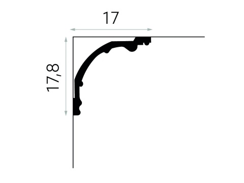 MARDOM DECOR MDA113 Listwa Sufitowa Do Malowania – 200 cm