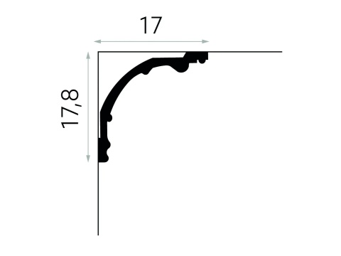 MARDOM DECOR MDA109 Listwa Sufitowa Do Malowania – 200 cm