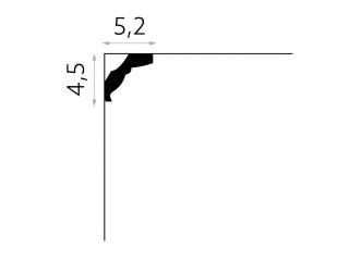MARDOM DECOR MDB174 Listwa Sufitowa Do Malowania – 200 cm