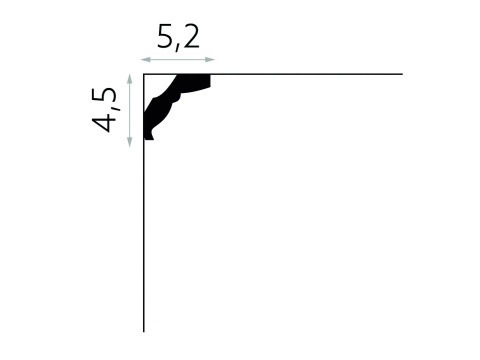 MARDOM DECOR MDB174 Listwa Sufitowa Do Malowania – 200 cm