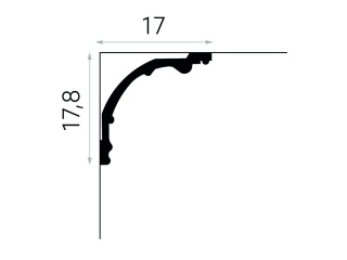 MARDOM DECOR MDB128 Listwa Sufitowa Do Malowania – 200 cm