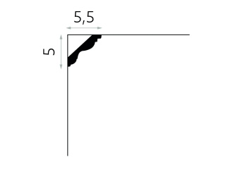MARDOM DECOR MDB147 Listwa Sufitowa Do Malowania – 200 cm