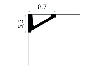 MARDOM DECOR MDB132 Listwa Sufitowa Do Malowania – 200 cm