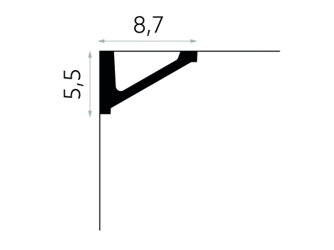 MARDOM DECOR MDB132 Listwa Sufitowa Do Malowania – 200 cm