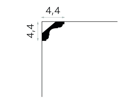 MARDOM DECOR MDB112F Listwa Elastyczna Sufitowa Do Malowania – 200 cm