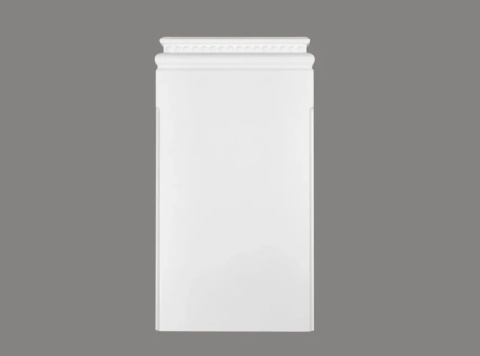 MARDOM DECOR Podstawa Pilastra D3010 – Do Malowania – Szerokość 19,5 cm – Wysokość 35,5 cm