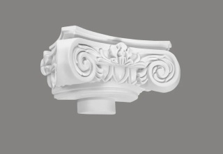 MARDOM DECOR Nasada Półkolumny C1001-1H – Do Malowania – Średnica Rdzenia 15 cm