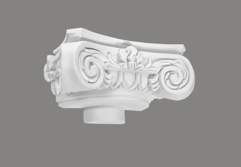 MARDOM DECOR Nasada Półkolumny C1001-1H – Do Malowania – Średnica Rdzenia 15 cm