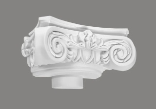 MARDOM DECOR Nasada Półkolumny C1002-1H – Do Malowania – Średnica Rdzenia 20 cm