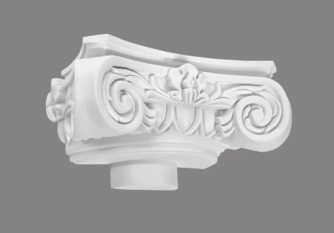 MARDOM DECOR Nasada Półkolumny C1002-1H – Do Malowania – Średnica Rdzenia 20 cm