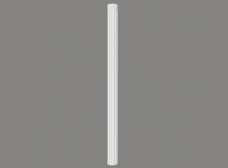 MARDOM DECOR Trzon Półkolumny C3000H – Do Malowania – Wysokość 239,5 cm – Szerokość 15 cm